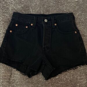 Levi's Black Jean Shorts for Women